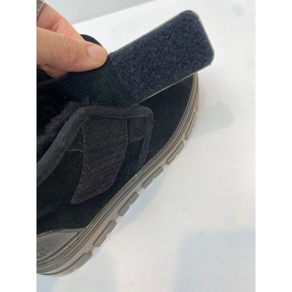 Ugg Neumel Clear Chukka Black Suede Sheepskin Ankle Boot Women's Size 5 - Picture 7 of 12